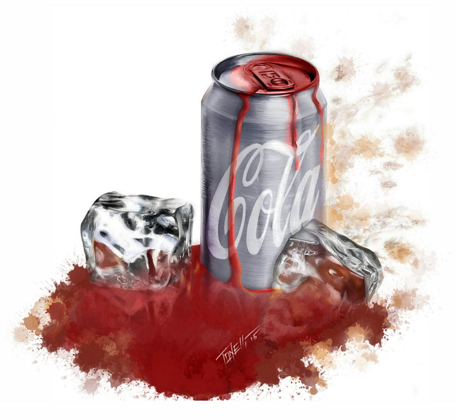 Cola on ice Painting by Mark Tonelli