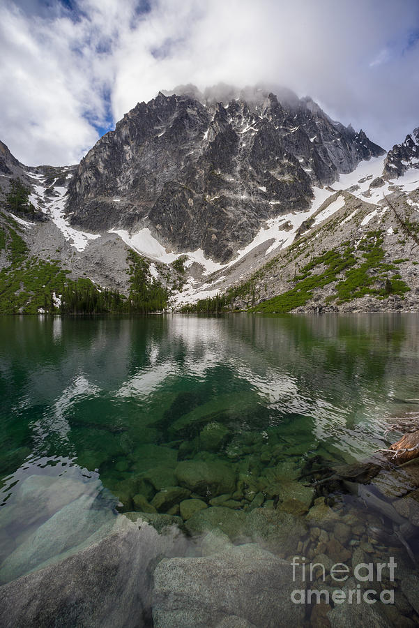 Colchuck Lake Clarity Photograph by Mike Reid