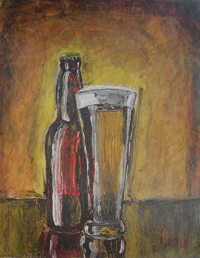 Cold Beer Painting by Lee Stockwell