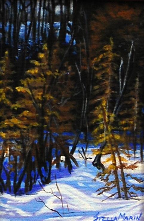 Cold Crisp Morning Painting by Stella Marin