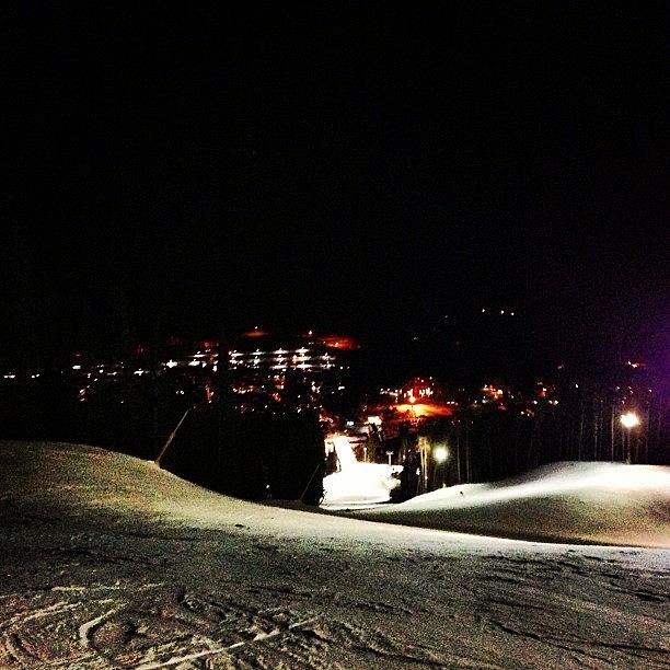 Cold, Dark, And Icy. Night Skiing At Photograph by Kenne Brown