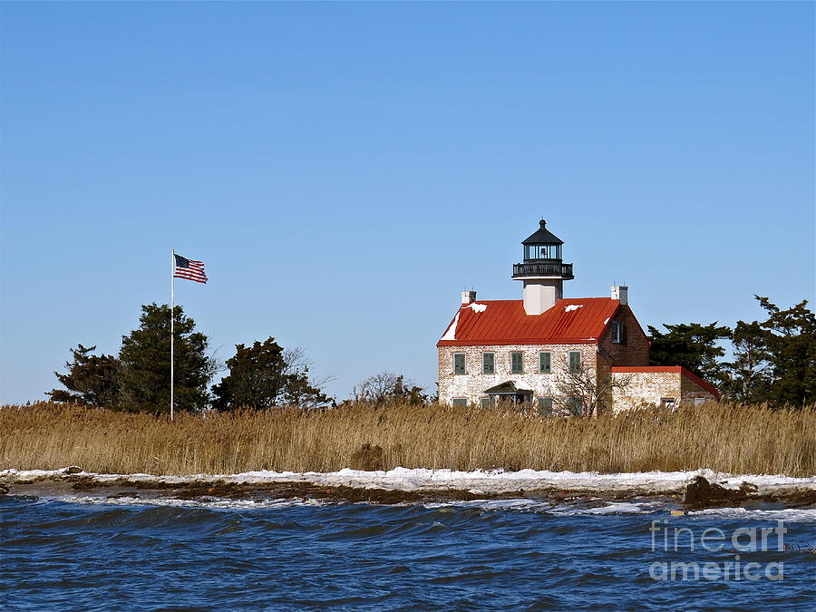 Cold Day At East Point Light  Photograph by Nancy Patterson