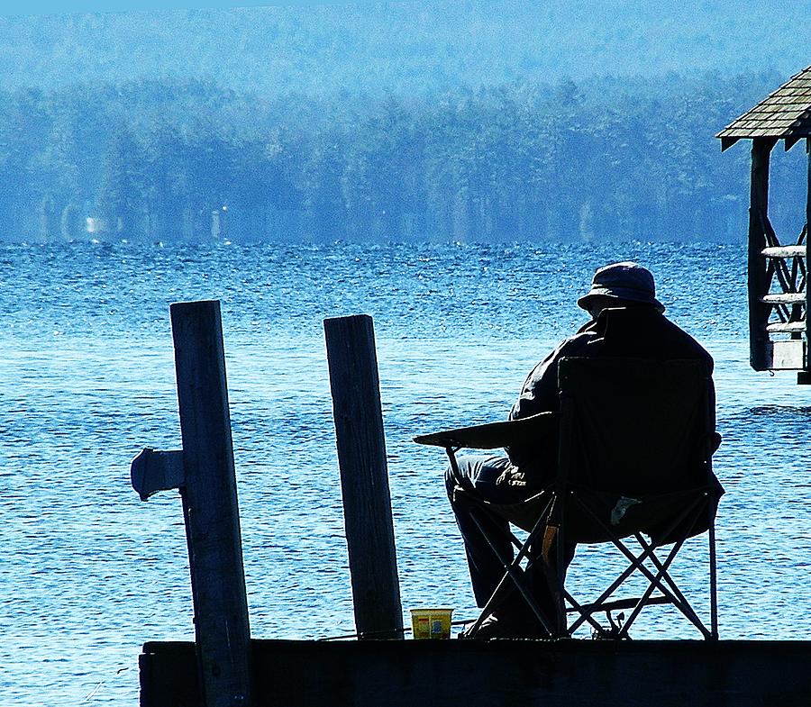 Cold Day Fishing Photograph by Wayne Toutaint