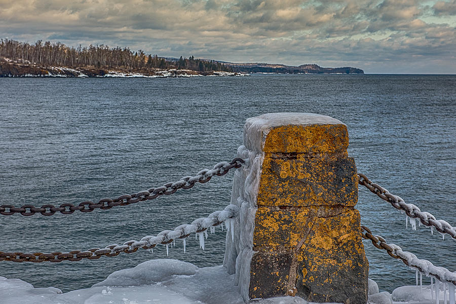Cold Day On Superior Photograph by Paul Freidlund