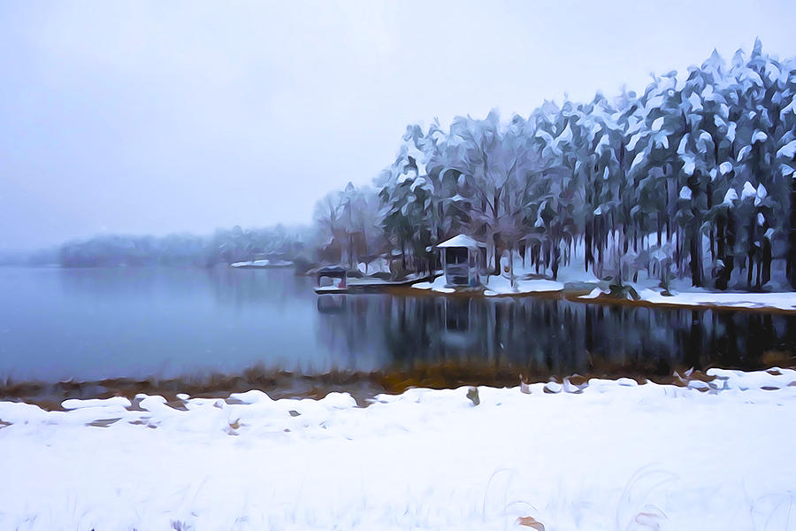 Winter Photograph - Cold Feet - a Winter Landscape by Norma Brock