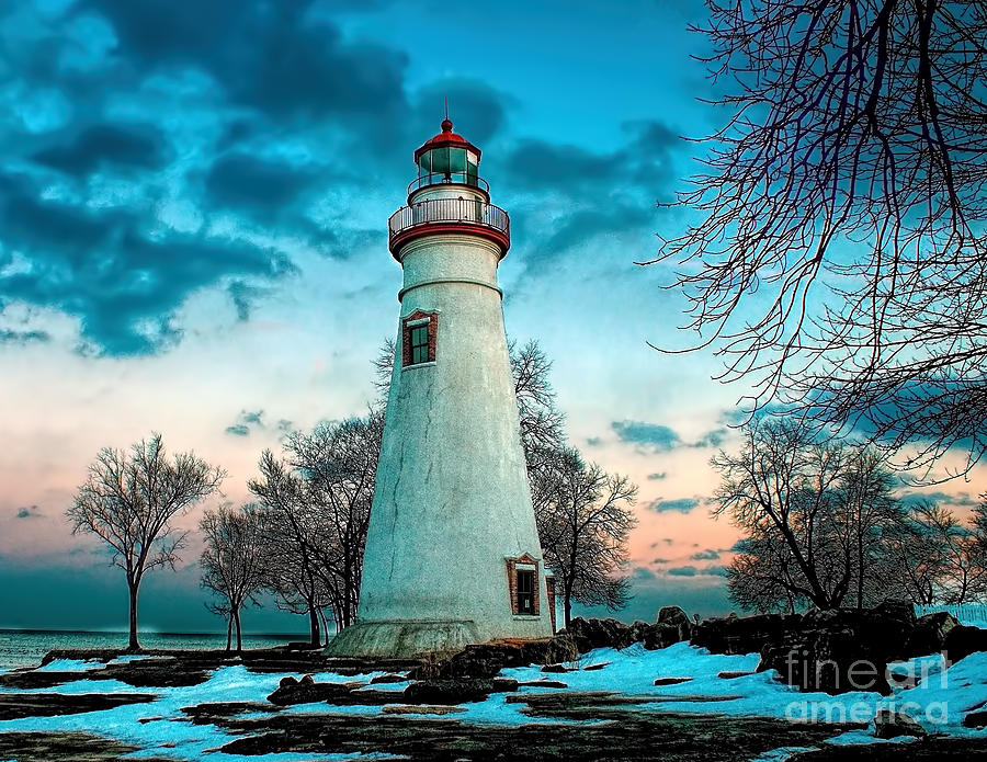 Cold Morning at Marblehead Light Photograph by Nick Zelinsky Jr