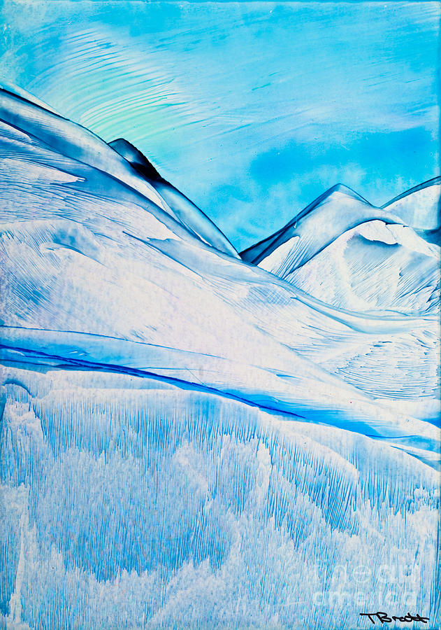 Cold Mountain 2 wax painting Painting by Simon Bratt