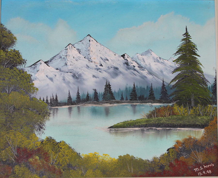 Cold Mountain Lake Painting by Mark Harris