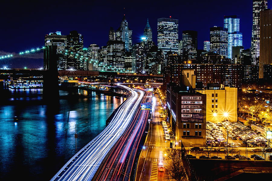 Cold November Manhattan Night Photograph by Beyti Barbaros - Fine Art ...