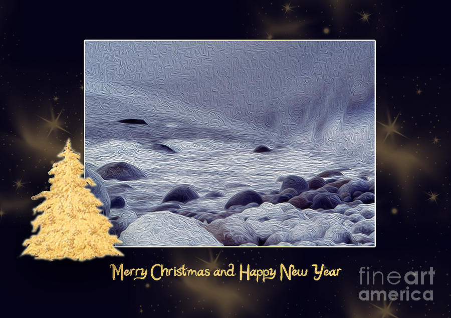 Cold Ocean - Christmas Card Photograph by Randi Grace Nilsberg
