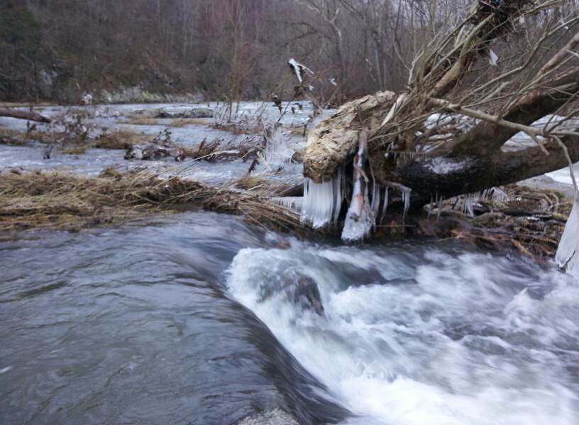 Nature Photograph - Cold River  by Kiara Reynolds
