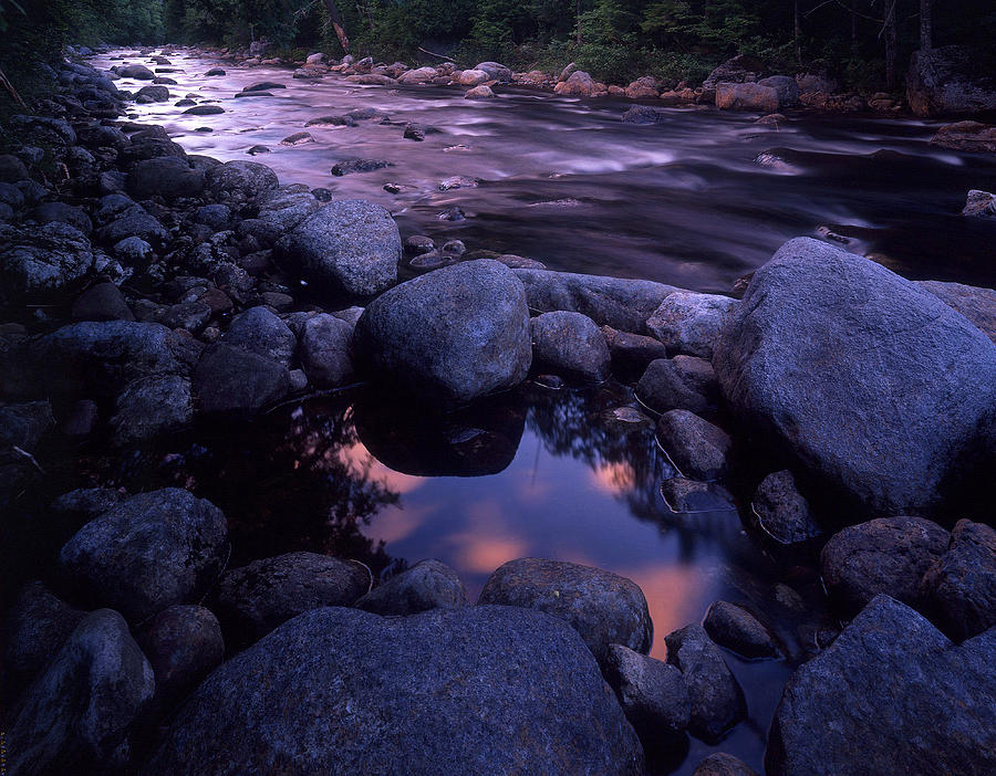 Cold River Sunset Photograph by Bob Grabowski
