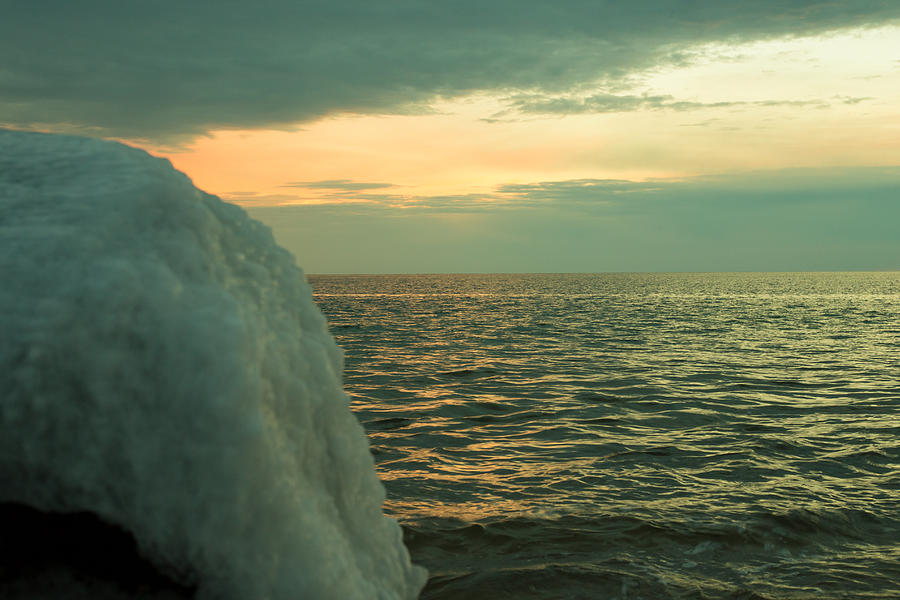Sunset Photograph - Cold Sea by Jeffrey Neilan