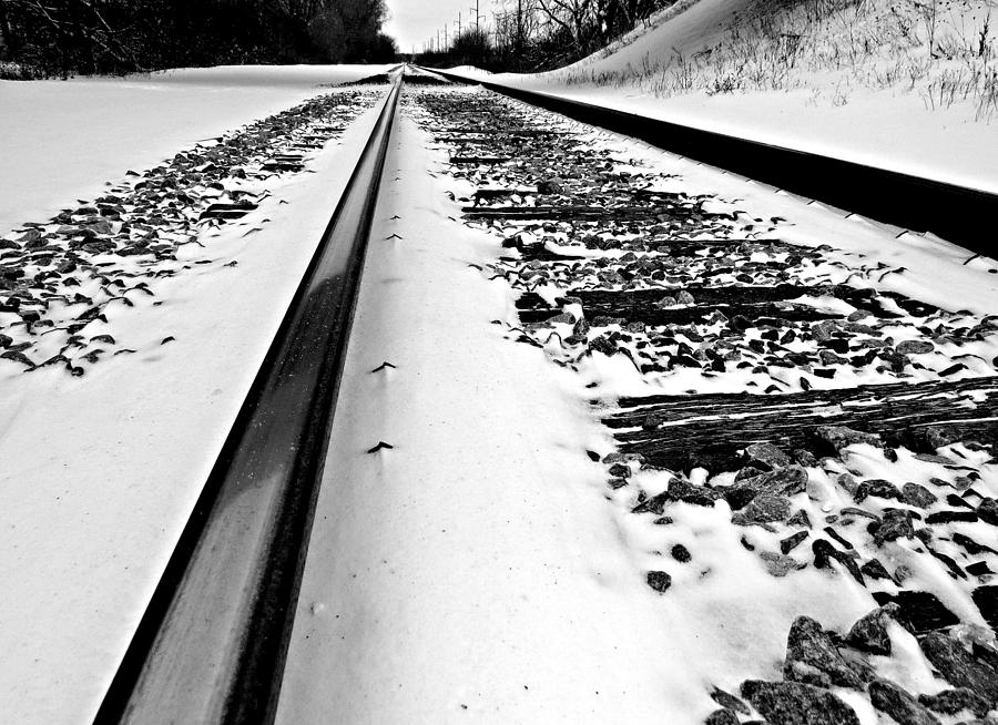 Cold Steel Rails Photograph by Joel Rams - Pixels