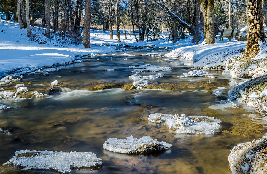 Cold Winter Creek Photograph by Jonathan Grim - Fine Art America