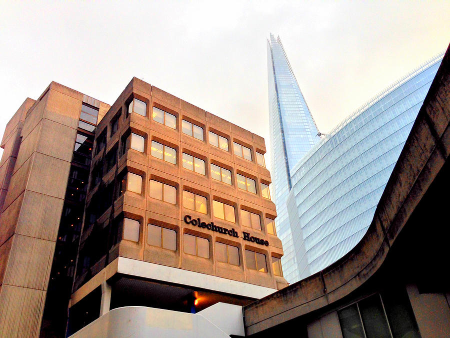 Colechurch House and the Shard No3 Photograph by Gordon James