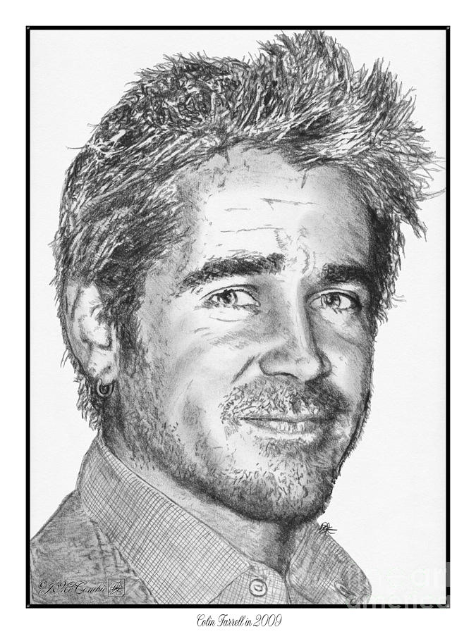 Colin Farrell in 2009 Drawing by J McCombie
