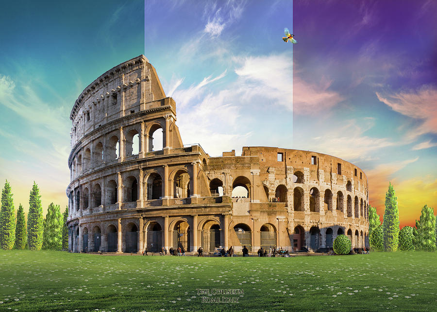 Coliseum Painting - Coliseum by MGL Meiklejohn Graphics Licensing