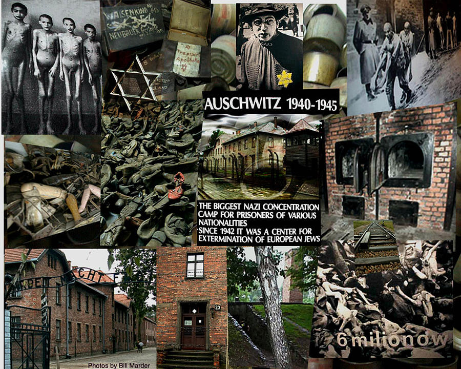 Collage Of Auschwitz Death Camp Photograph by Bill Marder