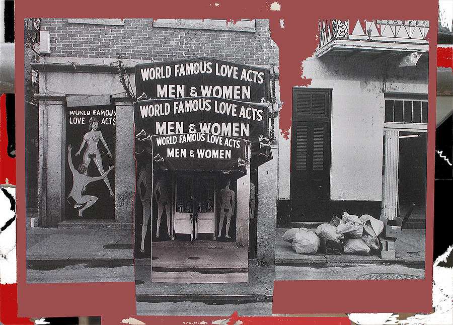 Collage World Famous Love Acts French Quarter New Orleans Louisiana  1976-2012 Photograph by David Lee Guss