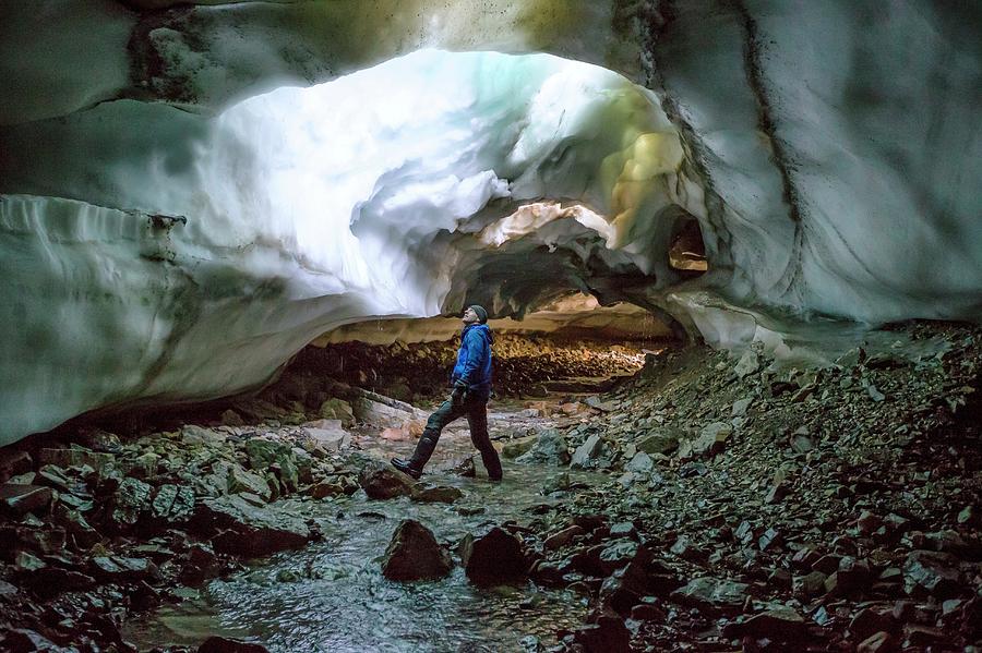 Collapsed Ceiling Of A Glacial Tunnel Photograph by Peter J. Raymond ...