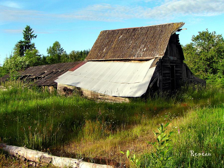 Collapsible Old Barn Photograph by A L Sadie Reneau