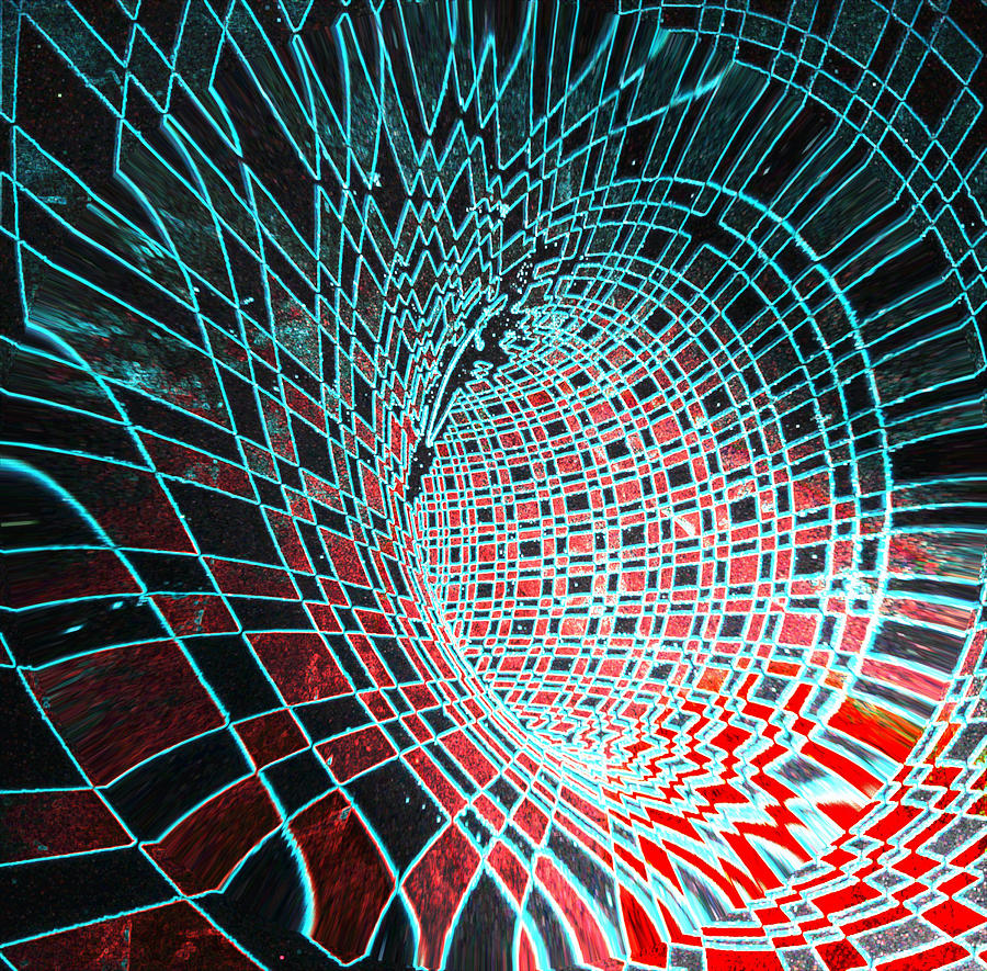 Abstract Digital Art - Collapsing Wormhole by Twilight Vision