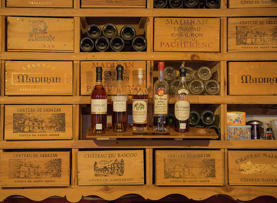 Collection Of Wines And Armagnac Photograph by Panoramic Images