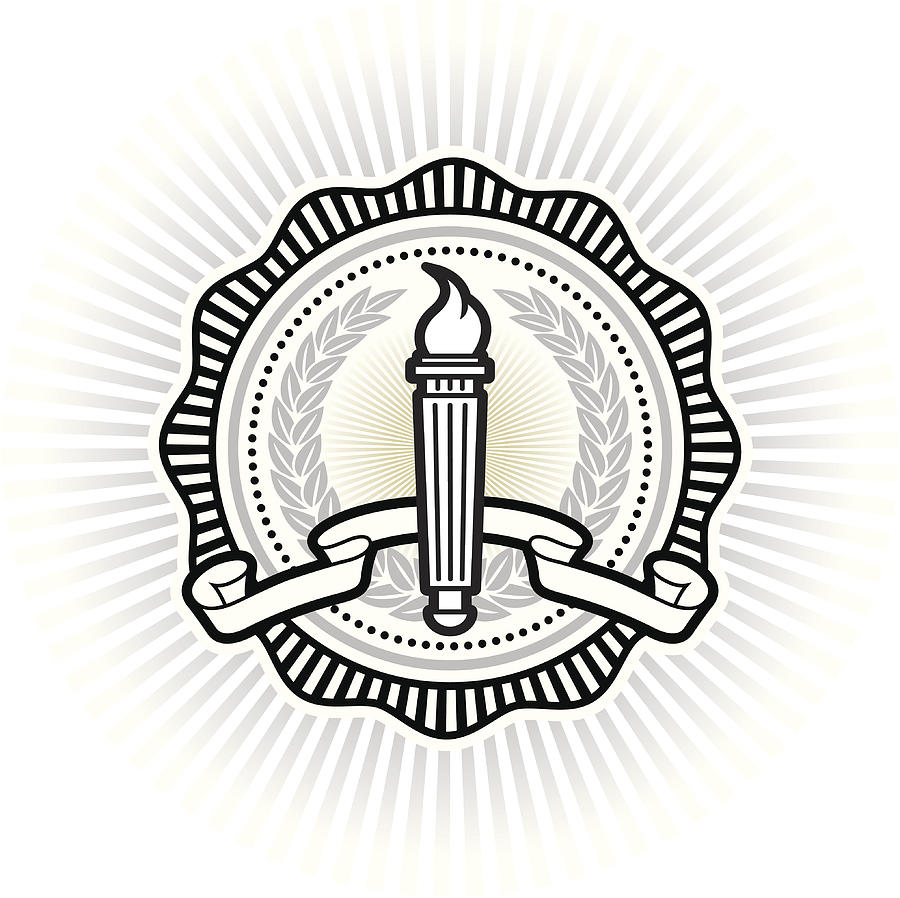 Collegiate seal Drawing by Nwinter