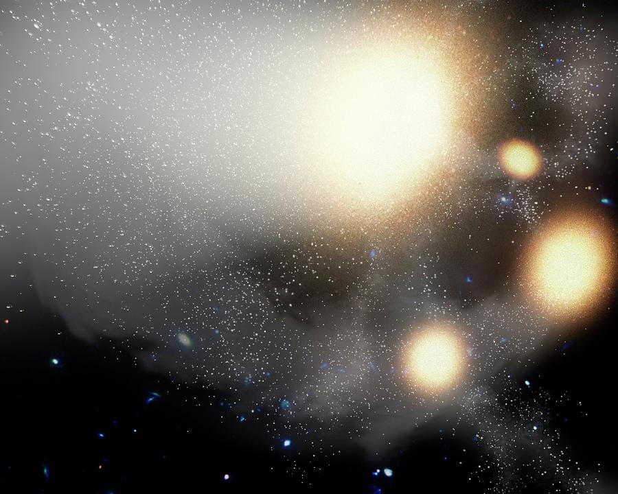 Nobody Photograph - Colliding Galaxies by Nasa/jpl-caltech/t. Pyle (ssc)