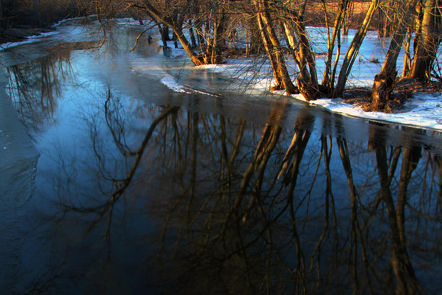 Collins Creek in Winter 7 Photograph by Jim Vance