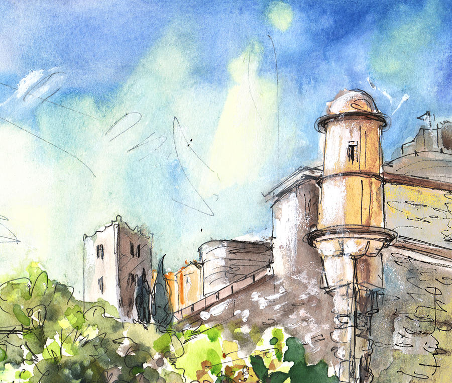 Collioure Castle Painting by Miki De Goodaboom