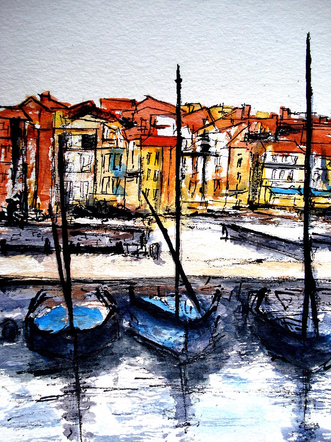 Collioure Painting by Jackie Sherwood