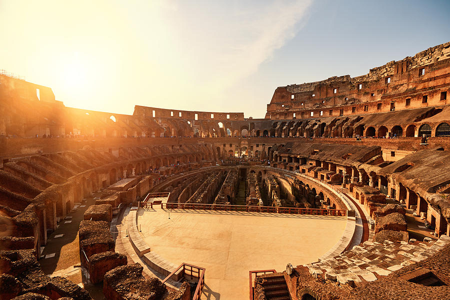 Colliseum in the sunset Photograph by Stock_colors