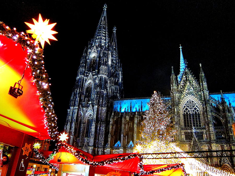 Cologne Cathedral at Christmas Photograph by Andreas Thust