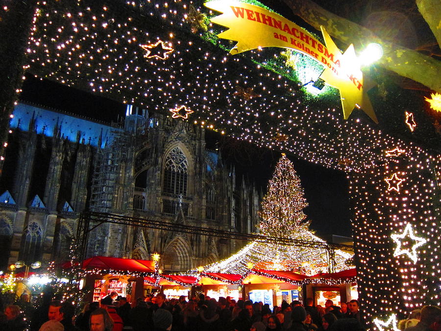 Cologne Christmas Market Photograph by Andreas Thust