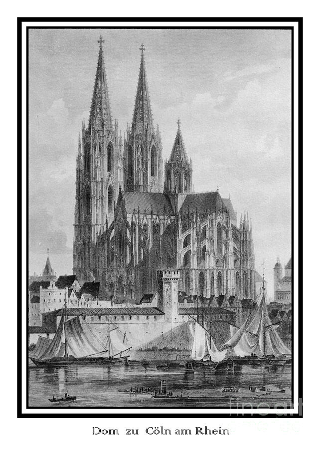 Cologne etching Photograph by Rudi Prott