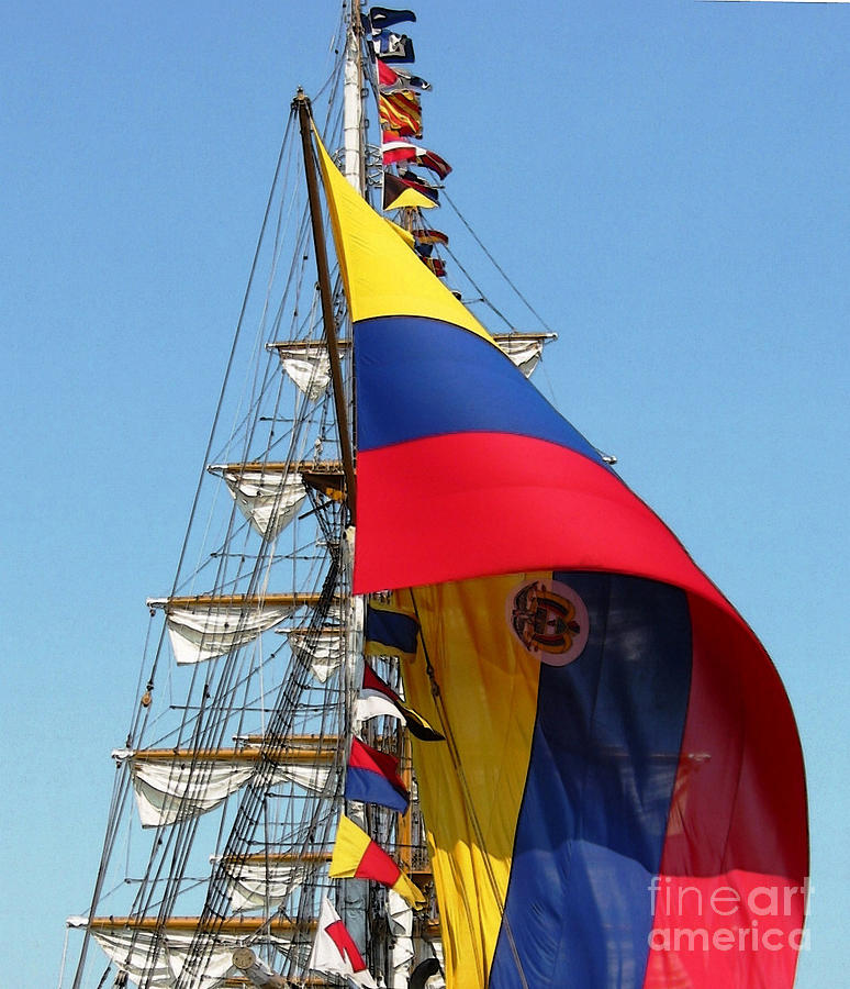 Colombian Flagship Gloria 2 #1 Photograph by Ann Johndro-Collins
