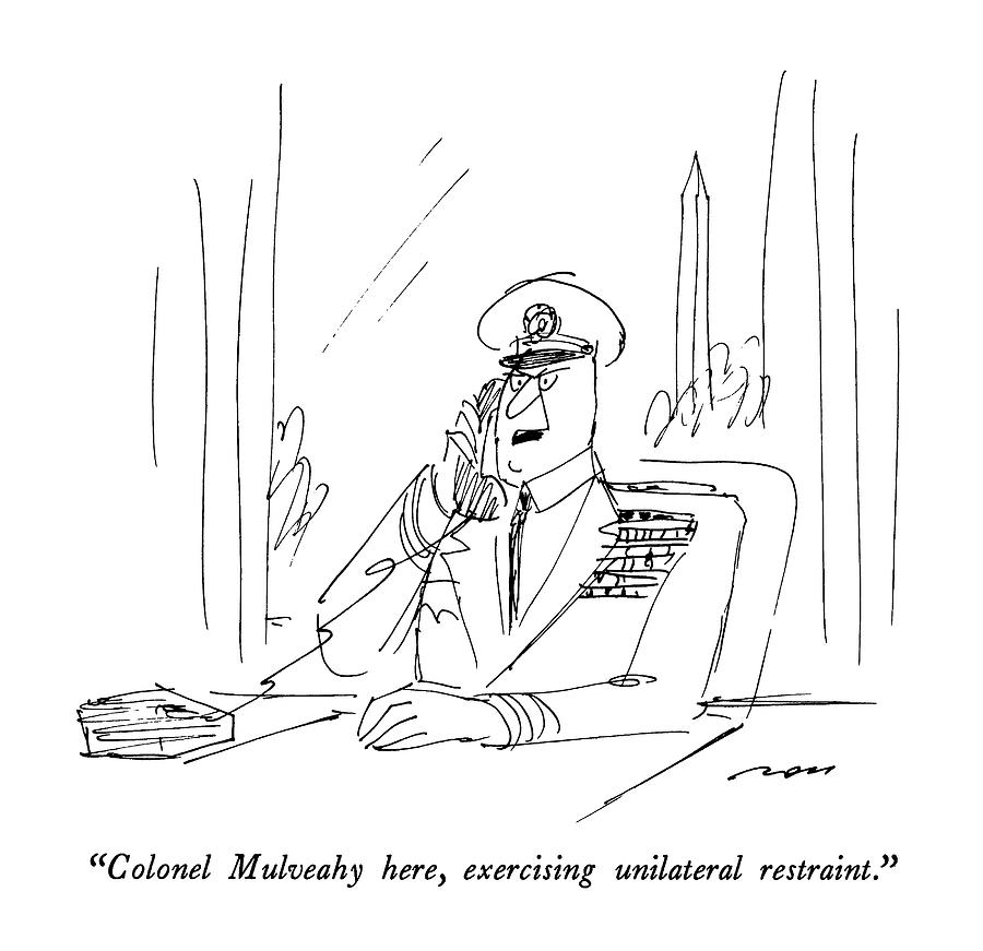 Colonel Mulveahy Here Drawing by Al Ross