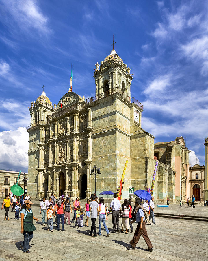 Colonial Cathedral in Oaxaca Photograph by Mark Tisdale