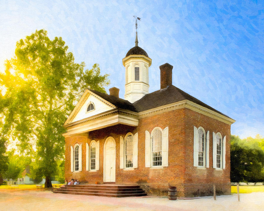 Colonial Courthouse In Old Williamsburg Photograph by Mark E Tisdale