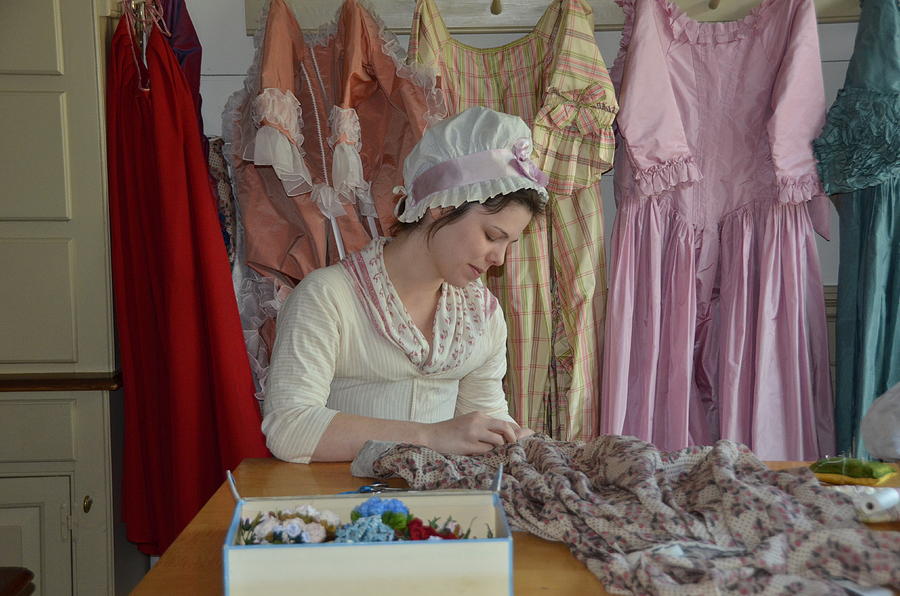 Colonial Dress maker Photograph by Nancy Jenkins - Pixels