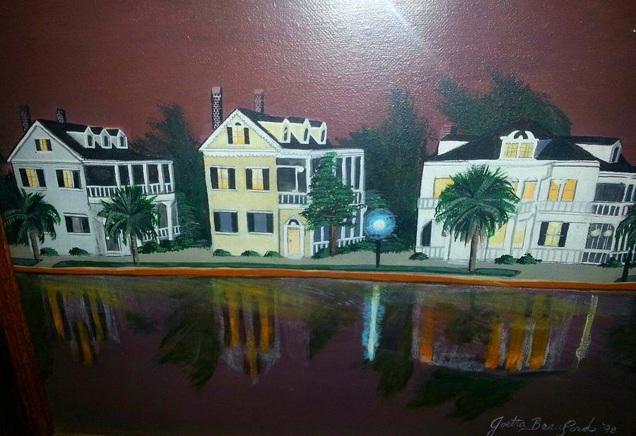 Colonial Lake View Painting by Joetta Beauford