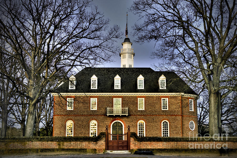 Colonial Williamsburg Capitol Building Photograph by  Gene  Bleile Photography 