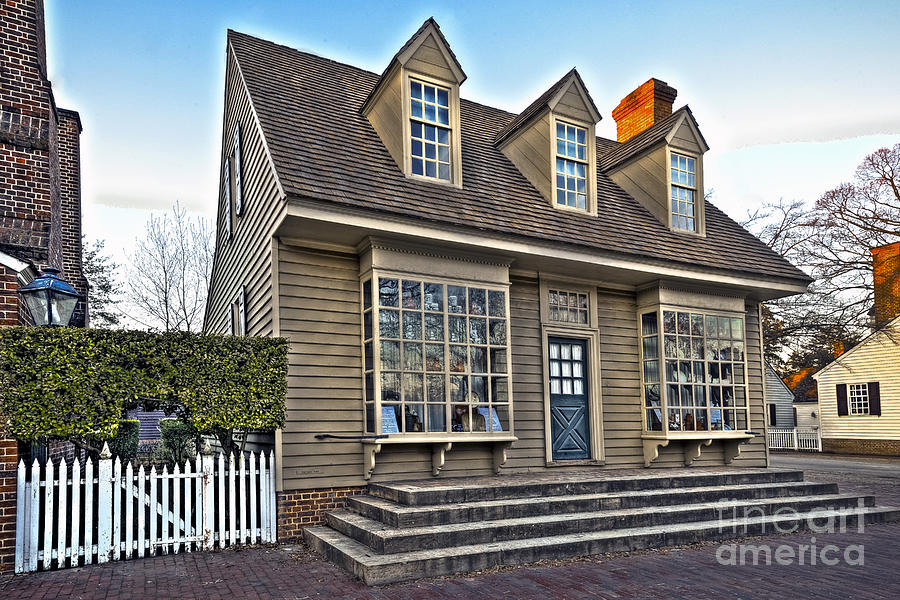 Colonial Williamsburg Davidson Store Photograph by  Gene  Bleile Photography 
