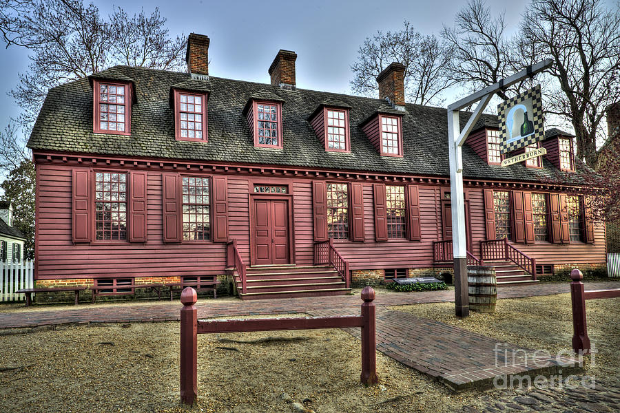 Colonial Williamsburg Wetherburn Tavern Photograph by  Gene  Bleile Photography 