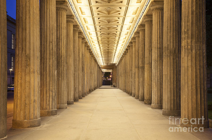 Colonnade At Alte Nationalgalerie Berlin Germany Photograph