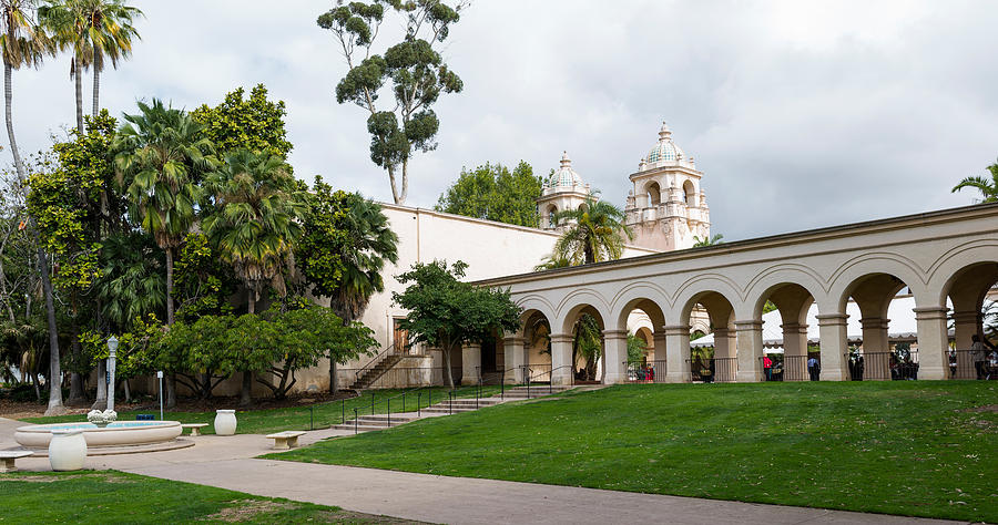 Architecture Photograph - Colonnade In Balboa Park, San Diego by Panoramic Images