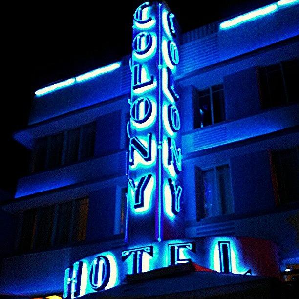 Miami Photograph - #colonyhotel, #colony, #hotel, #sobe by Melissa Hardecker