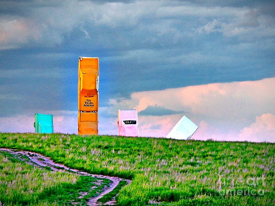 Color at Carhenge Nebraska Photograph by Phyllis Kaltenbach